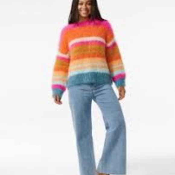 Rip Curl Hibiscus Heat Chunky Stripe Knit NWT - Picture 4 of 8